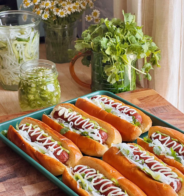 Banh Mi Hot Dogs