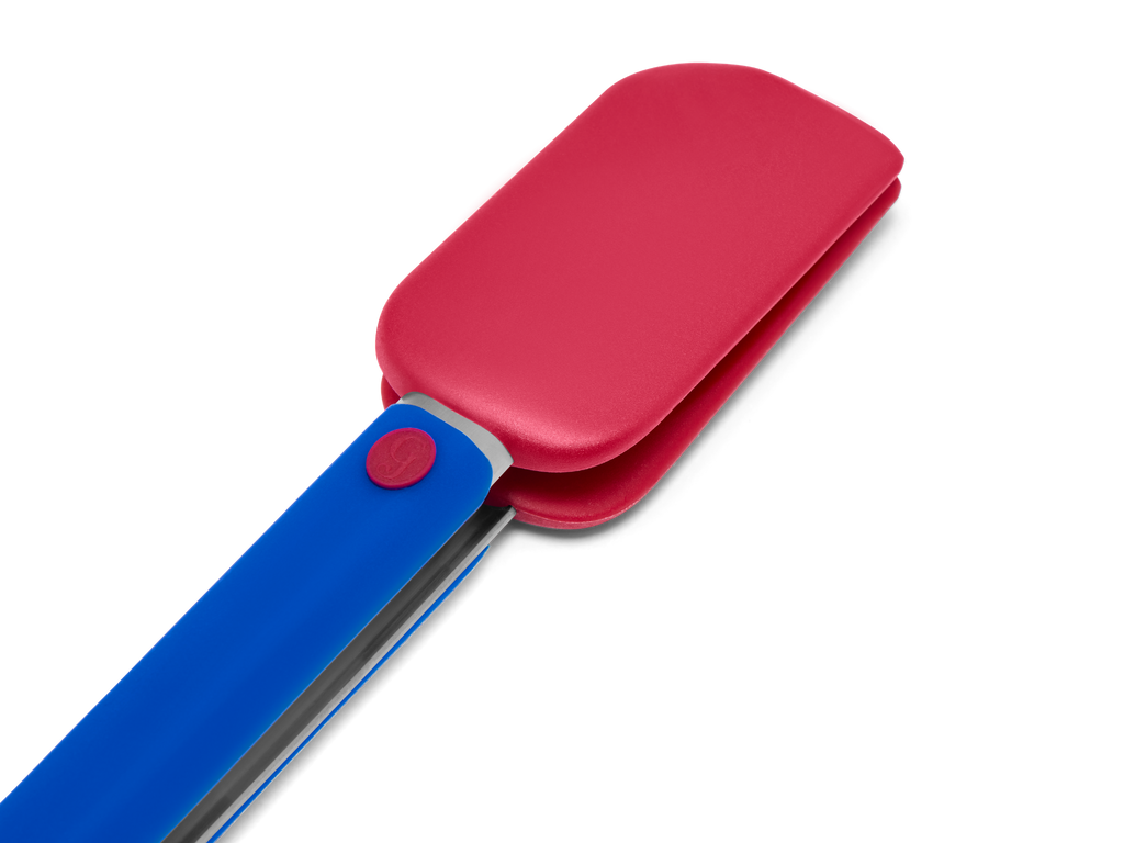 Platinum Silicone Tongs, Red