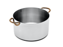 Big Deal stainless steel stock pot - angled no lid