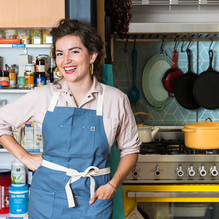 Female Chef in Apron set in pink colors