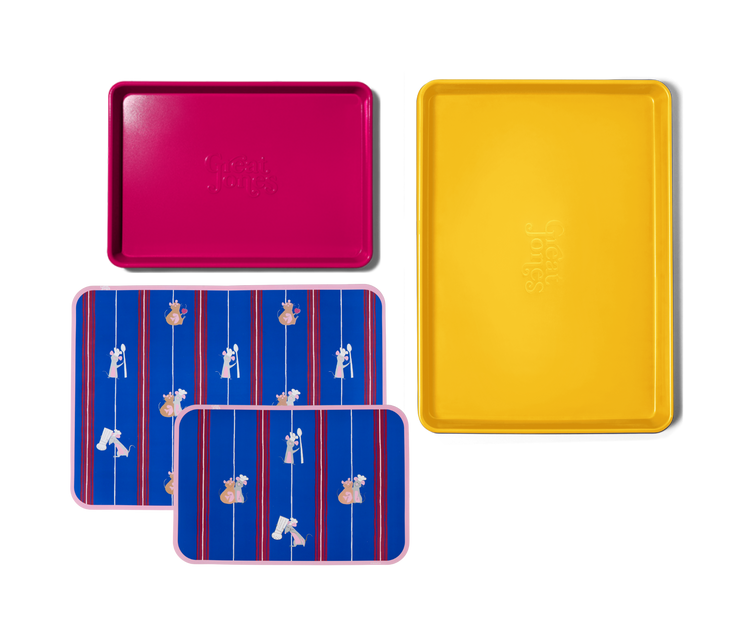 Baking Mat and Sheet Pan Set: Disney and Pixar’s Ratatouille Bundle Great Jones Mustard Raspberry