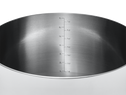 Big Deal stainless steel stock pot - close up measurements