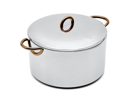 Large stock pot with lid