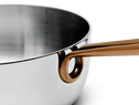 Saucy stainless steel saucier - handle close-up